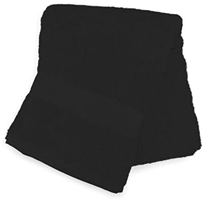 Soleil d'ocre Serviette de bain en coton - Noir - 70x130 cm - Serviette de bain - Publicité Soleil d'ocre Serviette de bain en coton - Noir - 70x130 cm - Serviette de bain - Publicité