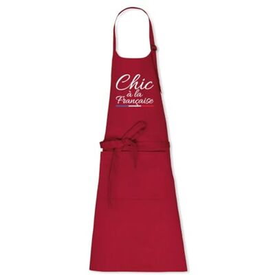 La French Touch Tablier de cuisine Chic à la française 100% coton bio Confectionné en France Cadeau French Touch original rigolo - Publicité La French Touch Tablier de cuisine Chic à la française 100% coton bio Confectionné en France Cadeau French Touch original rigolo - Publicité