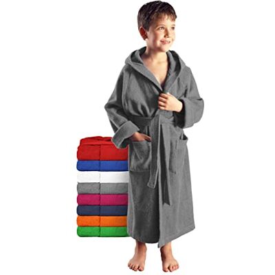 Arus Peignoir de Baine , Fille, Garçon et Ado, à Capuche, 100% Coton Tissu Éponge, Couleur : Gris, Taille: 152 - Publicité Arus Peignoir de Baine , Fille, Garçon et Ado, à Capuche, 100% Coton Tissu Éponge, Couleur : Gris, Taille: 152 - Publicité