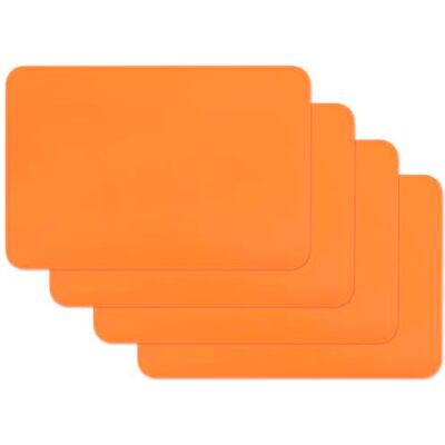 Venilia Orange Ensemble de Sets de Dessous de Verre - Publicité Venilia Orange Ensemble de Sets de Dessous de Verre - Publicité
