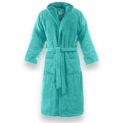 Bassetti Peignoir avec capuche en coton, nouveaux coloris pour homme et femme, disponible en plusieurs tailles et couleurs (VK Tiffany, M) - Publicité Bassetti Peignoir avec capuche en coton, nouveaux coloris pour homme et femme, disponible en plusieurs tailles et couleurs (VK Tiffany, M) - Publicité