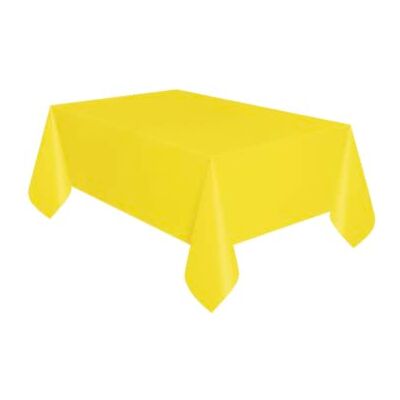 Unique Party 99153 Nappe en Plastique 2,74 x 1,37 m Couleur Jaune Néon - Publicité Unique Party 99153 Nappe en Plastique 2,74 x 1,37 m Couleur Jaune Néon - Publicité