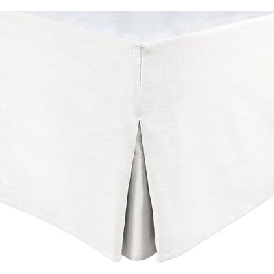 HOME LINGE PASSION Tour DE LIT Cache SOMMIER 140 X 190 CM + 30 CM Blanc - Publicité HOME LINGE PASSION Tour DE LIT Cache SOMMIER 140 X 190 CM + 30 CM Blanc - Publicité