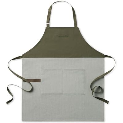 KitchenAid Evergreen Design Series Tablier à chevrons, 100% coton, bretelles réglables, 81,3 x 71,1 cm, vert forêt foncé - Publicité KitchenAid Evergreen Design Series Tablier à chevrons, 100% coton, bretelles réglables, 81,3 x 71,1 cm, vert forêt foncé - Publicité