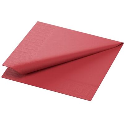 Duni lot de 20 serviettes en papier 3 épaisseurs à cocktail zelltuch uni bordeaux 24 x 24 cm-lot de 250 - Publicité Duni lot de 20 serviettes en papier 3 épaisseurs à cocktail zelltuch uni bordeaux 24 x 24 cm-lot de 250 - Publicité