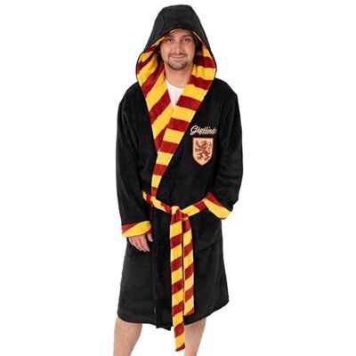 Harry Potter Peignoir à capuche noir unisexe Potter Gryffondor Tenue de détente en polaire douillette à manches longues Articles de cinéma Articles - Publicité Harry Potter Peignoir à capuche noir unisexe Potter Gryffondor Tenue de détente en polaire douillette à manches longues Articles de cinéma Articles - Publicité