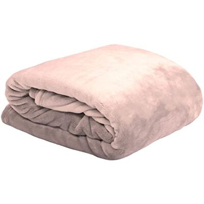 Stof Plaid -Taille 130x160 cm -100% Polyester Couleur Rose Modèle Doudou Couverture Plaid Polaire Doux Chaud Confortable Canapé Nid Douillet - Publicité Stof Plaid -Taille 130x160 cm -100% Polyester Couleur Rose Modèle Doudou Couverture Plaid Polaire Doux Chaud Confortable Canapé Nid Douillet - Publicité