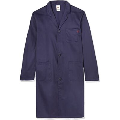 VELILLA Homme Bleu Robe Unisexe One Size Lâche Polyester/Coton Uni Bouton Bleu - Publicité VELILLA Homme Bleu Robe Unisexe One Size Lâche Polyester/Coton Uni Bouton Bleu - Publicité