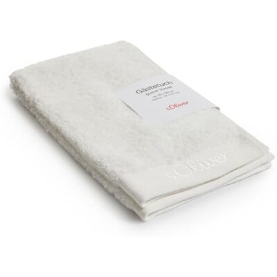 s.Oliver Serviette d'invité 30x50 cm 100% coton, 600 g/m², douce & absorbante, serviette invité Crème - Publicité s.Oliver Serviette d'invité 30x50 cm 100% coton, 600 g/m², douce & absorbante, serviette invité Crème - Publicité