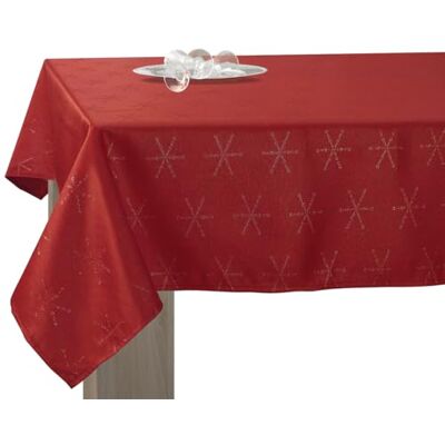 Le linge de Jules Nappe Lurex Entretien Facile Bordeaux Argenté Rectangle 150 x 300 cm - Publicité Le linge de Jules Nappe Lurex Entretien Facile Bordeaux Argenté Rectangle 150 x 300 cm - Publicité