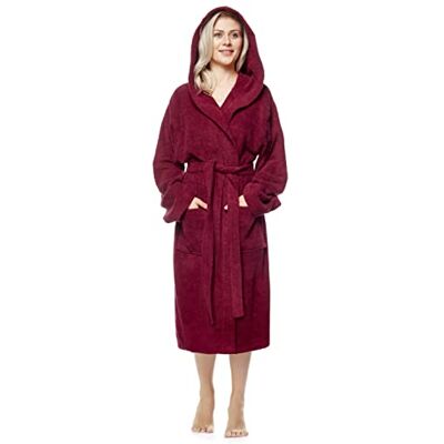 Arus Peignoir de bain, longueur mollet, taille femme: S, taille unisexe: XS-S, Bordeaux - Publicité Arus Peignoir de bain, longueur mollet, taille femme: S, taille unisexe: XS-S, Bordeaux - Publicité