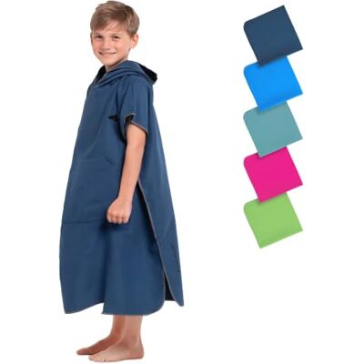 Fit-Flip Poncho de Plage Microfibre Enfants pour se Changer - Publicité Fit-Flip Poncho de Plage Microfibre Enfants pour se Changer - Publicité