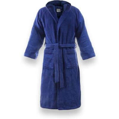 Bassetti Nouveau Peignoir 100 % Éponge de Pur Coton, Couleur Unie, Long avec Capuche et Poches Très Absorbantes, pour Homme et Femme, Unisexe, Taille S-5XL, bleu, L - Publicité Bassetti Nouveau Peignoir 100 % Éponge de Pur Coton, Couleur Unie, Long avec Capuche et Poches Très Absorbantes, pour Homme et Femme, Unisexe, Taille S-5XL, bleu, L - Publicité