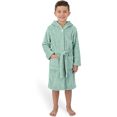 Gräfenstayn Peignoir de Bain Enfant & Adolescent en Polaire avec Bouton et Capuche Certifie OEKO-TEX 100 Peignoir Douillet pour Garcons & Filles - Publicité Gräfenstayn Peignoir de Bain Enfant & Adolescent en Polaire avec Bouton et Capuche Certifie OEKO-TEX 100 Peignoir Douillet pour Garcons & Filles - Publicité