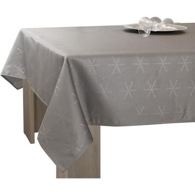 Le linge de Jules Nappe Lurex Entretien Facile Gris Argenté Rectangle 150 x 350 cm - Publicité Le linge de Jules Nappe Lurex Entretien Facile Gris Argenté Rectangle 150 x 350 cm - Publicité