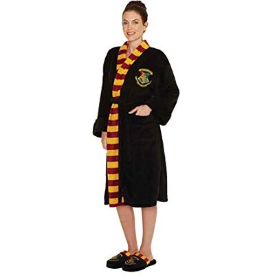HARRY POTTER Peignoir Hogwarts School Crest Nouveau Officiel Femme Noir Fleece Size One Size - Publicité HARRY POTTER Peignoir Hogwarts School Crest Nouveau Officiel Femme Noir Fleece Size One Size - Publicité