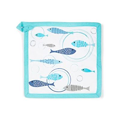 Excelsa North Sea Manique de Cuisine, 20 x 20 cm, Doublure 100% Coton, Rembourrage en Polyester - Publicité Excelsa North Sea Manique de Cuisine, 20 x 20 cm, Doublure 100% Coton, Rembourrage en Polyester - Publicité