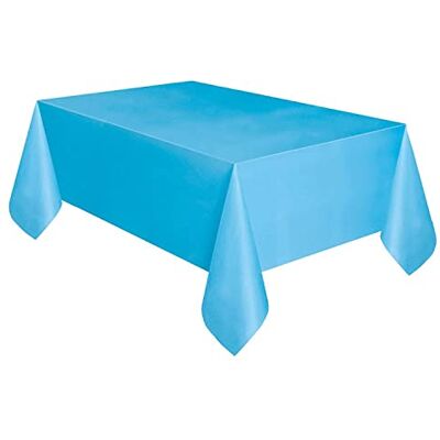 Unique Nappe en Plastique Bleu Clair 274,3 x 137,2 cm - Publicité Unique Nappe en Plastique Bleu Clair 274,3 x 137,2 cm - Publicité