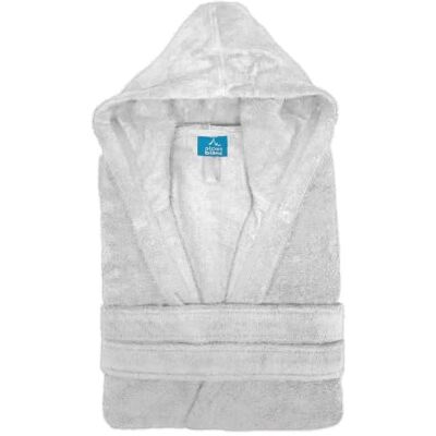 Alpes Blanc Peignoir de bain à capuche 450g Coton et Bambou Doux et ultra-absorbant 70% coton et 30% bambou • Coupe mixte confortable • Hyppoallergénique et antibactérien • 2 poches et ceinture ajustable - Publicité Alpes Blanc Peignoir de bain à capuche 450g Coton et Bambou Doux et ultra-absorbant 70% coton et 30% bambou • Coupe mixte confortable • Hyppoallergénique et antibactérien • 2 poches et ceinture ajustable - Publicité