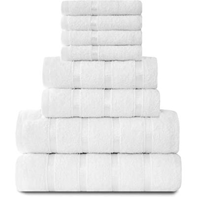 Gaveno Cavailia Boston Ensemble de 8 Serviettes en Coton - Ensemble de serviettes - Publicité Gaveno Cavailia Boston Ensemble de 8 Serviettes en Coton - Ensemble de serviettes - Publicité