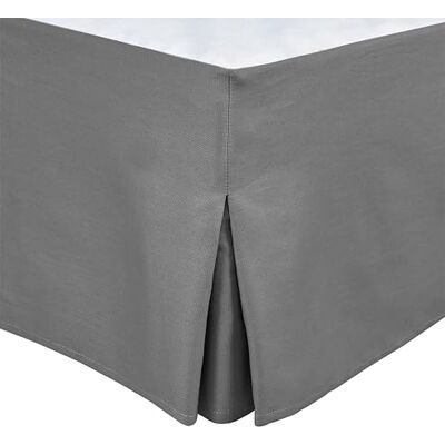 HOME LINGE PASSION Tour DE LIT Cache SOMMIER 140 X 190 CM + 30 CM Gris Anthracite - Publicité HOME LINGE PASSION Tour DE LIT Cache SOMMIER 140 X 190 CM + 30 CM Gris Anthracite - Publicité