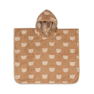 Jollein Poncho de bain bébé et enfant Jacquard, Teddy Bear 100% coton éponge certifié OEKO-TEX poncho serviette pour filles et garçons - Publicité Jollein Poncho de bain bébé et enfant Jacquard, Teddy Bear 100% coton éponge certifié OEKO-TEX poncho serviette pour filles et garçons - Publicité