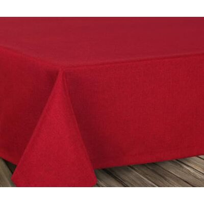 BEAUTEX Nappe en lin infroissable Effet lotus Forme ovale rectangulaire Taille et couleur au choix, Textile, bordeaux, Eckig 160x260 cm - Publicité BEAUTEX Nappe en lin infroissable Effet lotus Forme ovale rectangulaire Taille et couleur au choix, Textile, bordeaux, Eckig 160x260 cm - Publicité