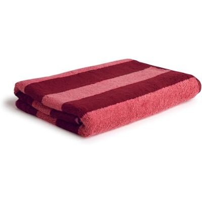 Möve Superwuschel Serviette de Douche 100% Coton à Rayures Multicolores Ruby/Corail 80 x 150 cm - Publicité Möve Superwuschel Serviette de Douche 100% Coton à Rayures Multicolores Ruby/Corail 80 x 150 cm - Publicité
