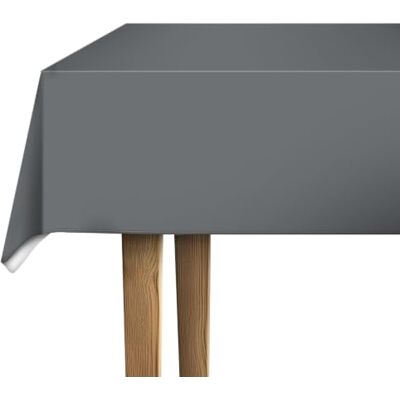 d-c-fix Nappe Toile cirée rectangulaire Acier Gris 140 cm Ronde - Publicité d-c-fix Nappe Toile cirée rectangulaire Acier Gris 140 cm Ronde - Publicité