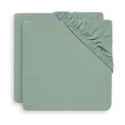 Jollein Drap-Housse en Jersey 2-Pièces, 120 cm Longueur x 60 cm Largeur, Vert Cendré - Publicité Jollein Drap-Housse en Jersey 2-Pièces, 120 cm Longueur x 60 cm Largeur, Vert Cendré - Publicité