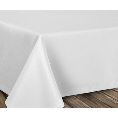 BEAUTEX Nappe en lin infroissable Effet lotus Forme ovale rectangulaire Taille et couleur au choix, Textile, Blanc., Eckig 135x180 cm - Publicité BEAUTEX Nappe en lin infroissable Effet lotus Forme ovale rectangulaire Taille et couleur au choix, Textile, Blanc., Eckig 135x180 cm - Publicité