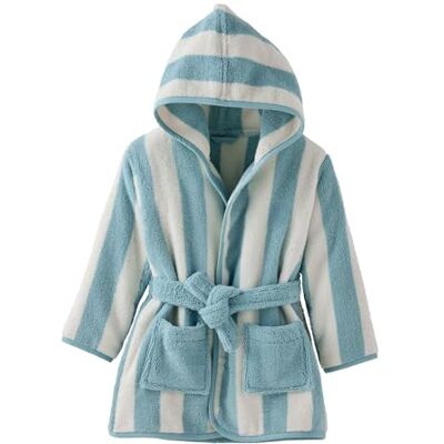 VERTBAUDET Peignoir De Bain Enfant Rayures Capsule Famille rayé bleu 14A - Publicité VERTBAUDET Peignoir De Bain Enfant Rayures Capsule Famille rayé bleu 14A - Publicité