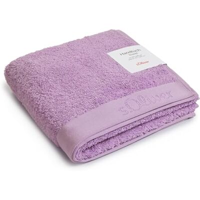 s.Oliver Serviette de toilette 50 x 100 cm, 100% coton, 600 g/m², Serviettes douces et absorbantes, Serviettes de toilette Lilas - Publicité s.Oliver Serviette de toilette 50 x 100 cm, 100% coton, 600 g/m², Serviettes douces et absorbantes, Serviettes de toilette Lilas - Publicité