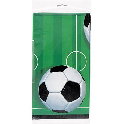 amscan Unique Party 27303 Nappe en Plastique Football 213 Cm X 137 Cm, Noir,blanc - Publicité amscan Unique Party 27303 Nappe en Plastique Football 213 Cm X 137 Cm, Noir,blanc - Publicité