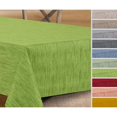 BEAUTEX Toile cirée nappe rectangulaire, Georginias, nappe ronde/ovale, lavable, couleur et taille au choix Eckig 180x140 cm vert - Publicité BEAUTEX Toile cirée nappe rectangulaire, Georginias, nappe ronde/ovale, lavable, couleur et taille au choix Eckig 180x140 cm vert - Publicité