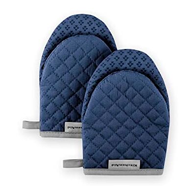 KitchenAid Mini Gant de Cuisine Asteroid, Coton, Saule Bleu, 5,5"x8 - Publicité KitchenAid Mini Gant de Cuisine Asteroid, Coton, Saule Bleu, 5,5"x8 - Publicité