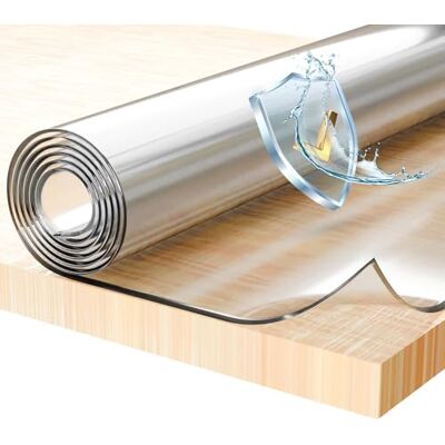 BEAUTEX Film de Protection pour Table épaisseur 2 mm/Bordures biseautées Made in Germany Transparent différentes Tailles/Coupe sur-Mesure Disponibles (Largeur 90 cm x Longueur: 180 cm) - Publicité BEAUTEX Film de Protection pour Table épaisseur 2 mm/Bordures biseautées Made in Germany Transparent différentes Tailles/Coupe sur-Mesure Disponibles (Largeur 90 cm x Longueur: 180 cm) - Publicité