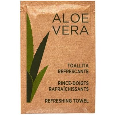 Garcia de Pou García de pou Serviette Rafraîchissante ''Aloe Vera'' 6X8 Cm Blanc Cellulose 500 unités - Publicité Garcia de Pou García de pou Serviette Rafraîchissante ''Aloe Vera'' 6X8 Cm Blanc Cellulose 500 unités - Publicité