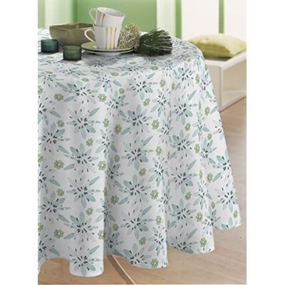 CALITEX Toile cirée Luminary, Glacier, Ronde 140 cm - Publicité CALITEX Toile cirée Luminary, Glacier, Ronde 140 cm - Publicité