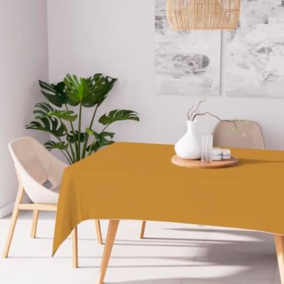 Soleil d'ocre , Alix Nappe 160x270 cm, Gold, Polyester déperlant - Publicité Soleil d'ocre , Alix Nappe 160x270 cm, Gold, Polyester déperlant - Publicité