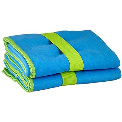 Playshoes Unisexe Serviette multifonction en microfibre 328104, 7 Bleu, 40 x 80 cm Paquet de 2 - Publicité Playshoes Unisexe Serviette multifonction en microfibre 328104, 7 Bleu, 40 x 80 cm Paquet de 2 - Publicité