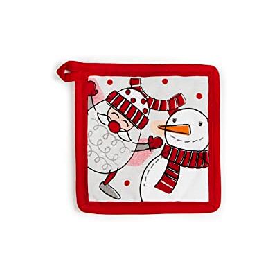 Excelsa Snowman Manique de Cuisine, 20 x 20 cm, Doublure 100% Coton, Rembourrage en Polyester - Publicité Excelsa Snowman Manique de Cuisine, 20 x 20 cm, Doublure 100% Coton, Rembourrage en Polyester - Publicité