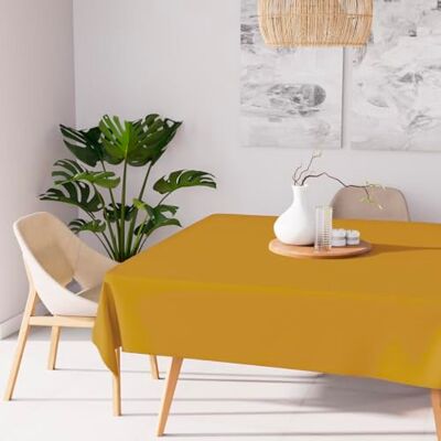 Soleil d'ocre , Alix Nappe 180x180 cm, Gold, Polyester déperlant - Publicité Soleil d'ocre , Alix Nappe 180x180 cm, Gold, Polyester déperlant - Publicité
