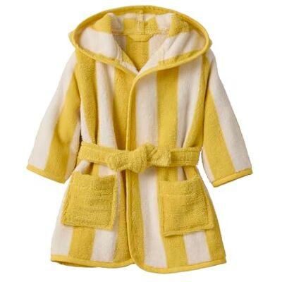 VERTBAUDET Peignoir De Bain Bébé Rayures Capsule Famille rayé jaune 36M(97CM) - Publicité VERTBAUDET Peignoir De Bain Bébé Rayures Capsule Famille rayé jaune 36M(97CM) - Publicité