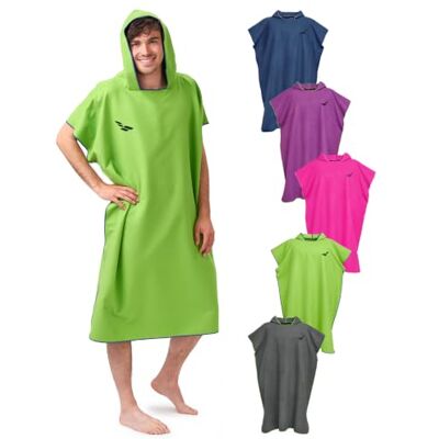 Fit-Flip Poncho de Surf Microfibre Femme et Homme serviette de poncho plage adulte, pour la Natation, de Bain, Cabine pour Piscine - Publicité Fit-Flip Poncho de Surf Microfibre Femme et Homme serviette de poncho plage adulte, pour la Natation, de Bain, Cabine pour Piscine - Publicité