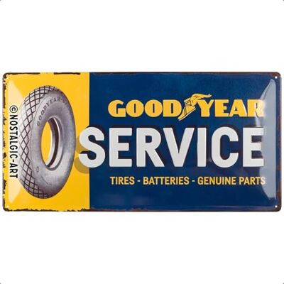 ART 27024, Service de Goodyear – Plaque de 25 x 50 cm - Publicité ART 27024, Service de Goodyear – Plaque de 25 x 50 cm - Publicité