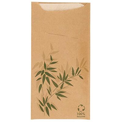 Garcia de Pou Lot de 100 Pochettes papier avec serviette, Fibres Synthétiques, naturel, 33x12.75x11.75 cm - Publicité Garcia de Pou Lot de 100 Pochettes papier avec serviette, Fibres Synthétiques, naturel, 33x12.75x11.75 cm - Publicité