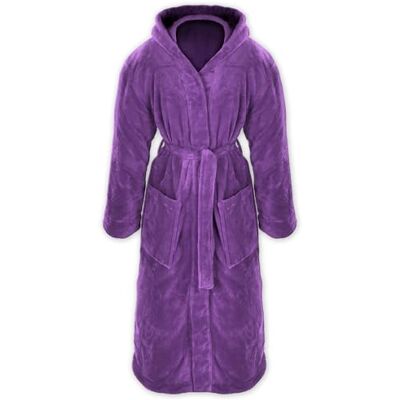 Gräfenstayn® Peignoir de bain à capuche en polaire douce Hommes & Femmes Tailles S-XXXL Différents coloris Polaire flanelle (S, Violet) - Publicité Gräfenstayn® Peignoir de bain à capuche en polaire douce Hommes & Femmes Tailles S-XXXL Différents coloris Polaire flanelle (S, Violet) - Publicité