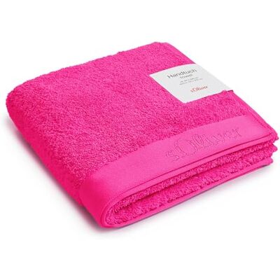 s.Oliver Serviette 50 x 100 cm – 100 % coton, 600 g/m², douce et absorbante, serviette rose - Publicité s.Oliver Serviette 50 x 100 cm – 100 % coton, 600 g/m², douce et absorbante, serviette rose - Publicité