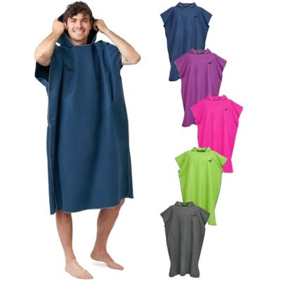 Fit-Flip Poncho de Surf Microfibre Femme et Homme serviette de poncho plage adulte, pour la Natation, de Bain, Cabine pour Piscine - Publicité Fit-Flip Poncho de Surf Microfibre Femme et Homme serviette de poncho plage adulte, pour la Natation, de Bain, Cabine pour Piscine - Publicité